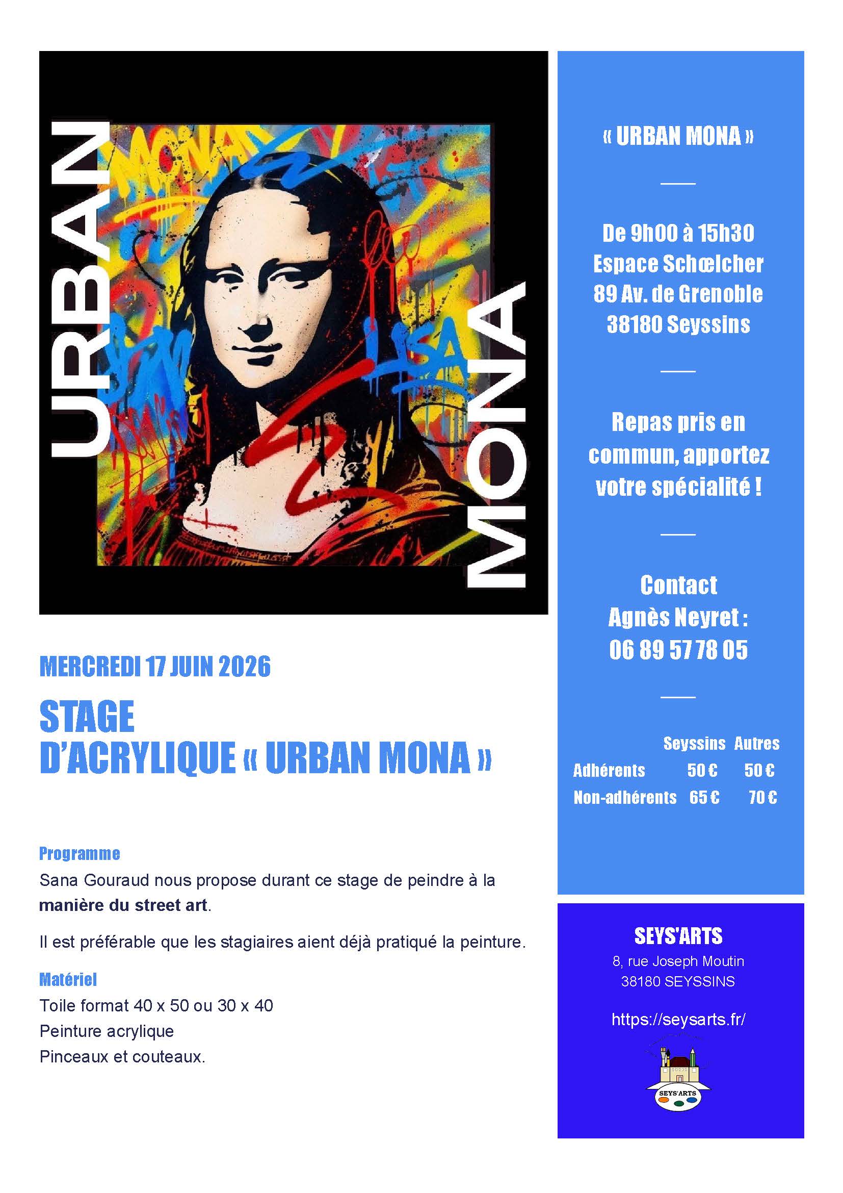 Cliquez ici pour agrandir l'image Stage de Sana Gouraud